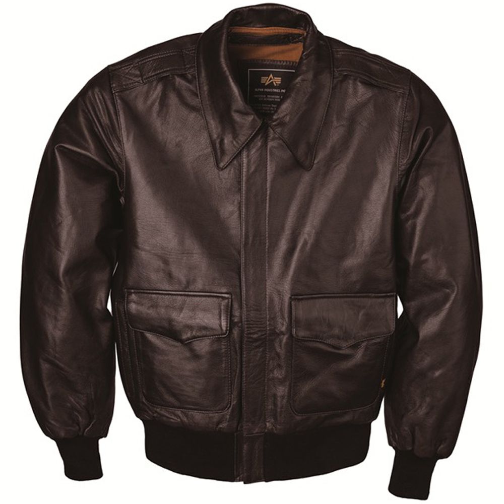 Alpha A-2 Leather Jacket | Camouflage.ca