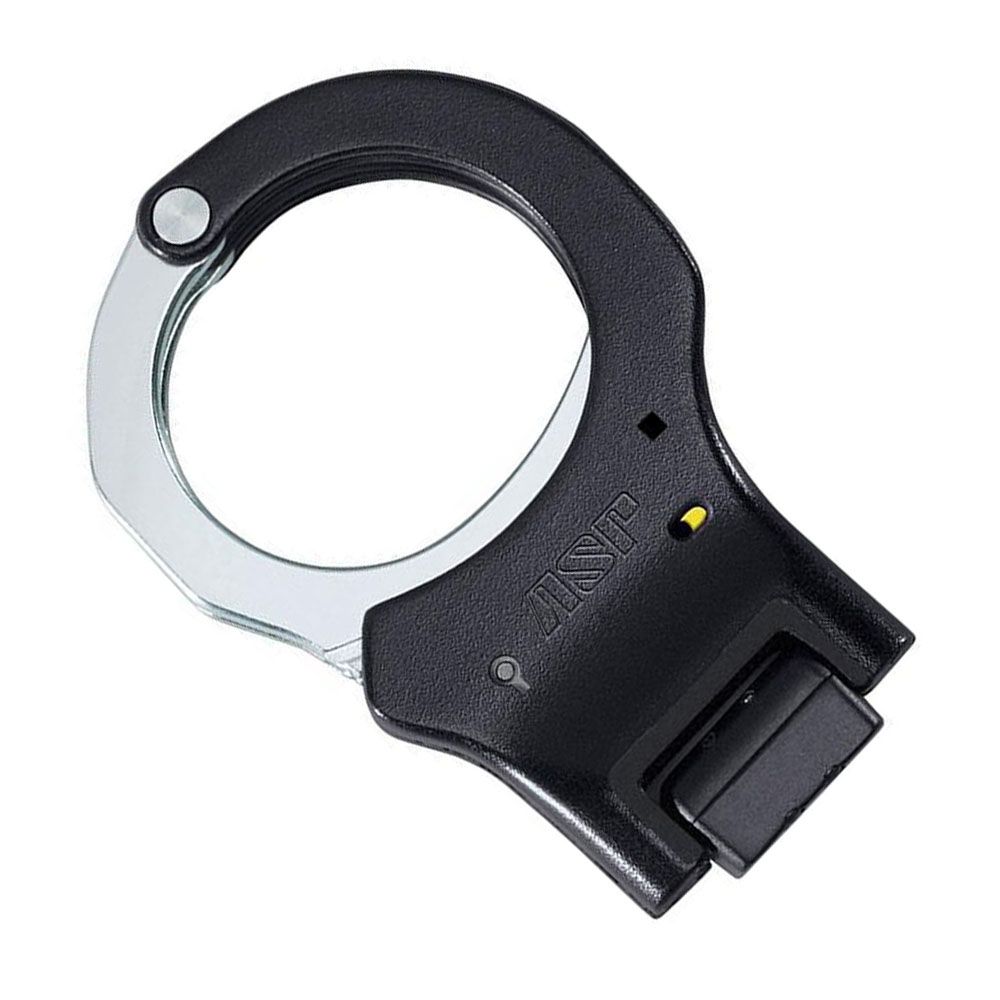 ASP Folding Black Rigid Handcuff 1 Pawl Yellow with Steel Bow