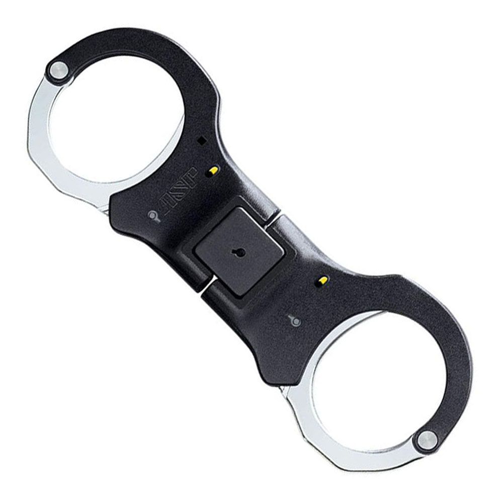 ASP Folding Black Rigid Handcuff 1 Pawl Yellow with Steel Bow