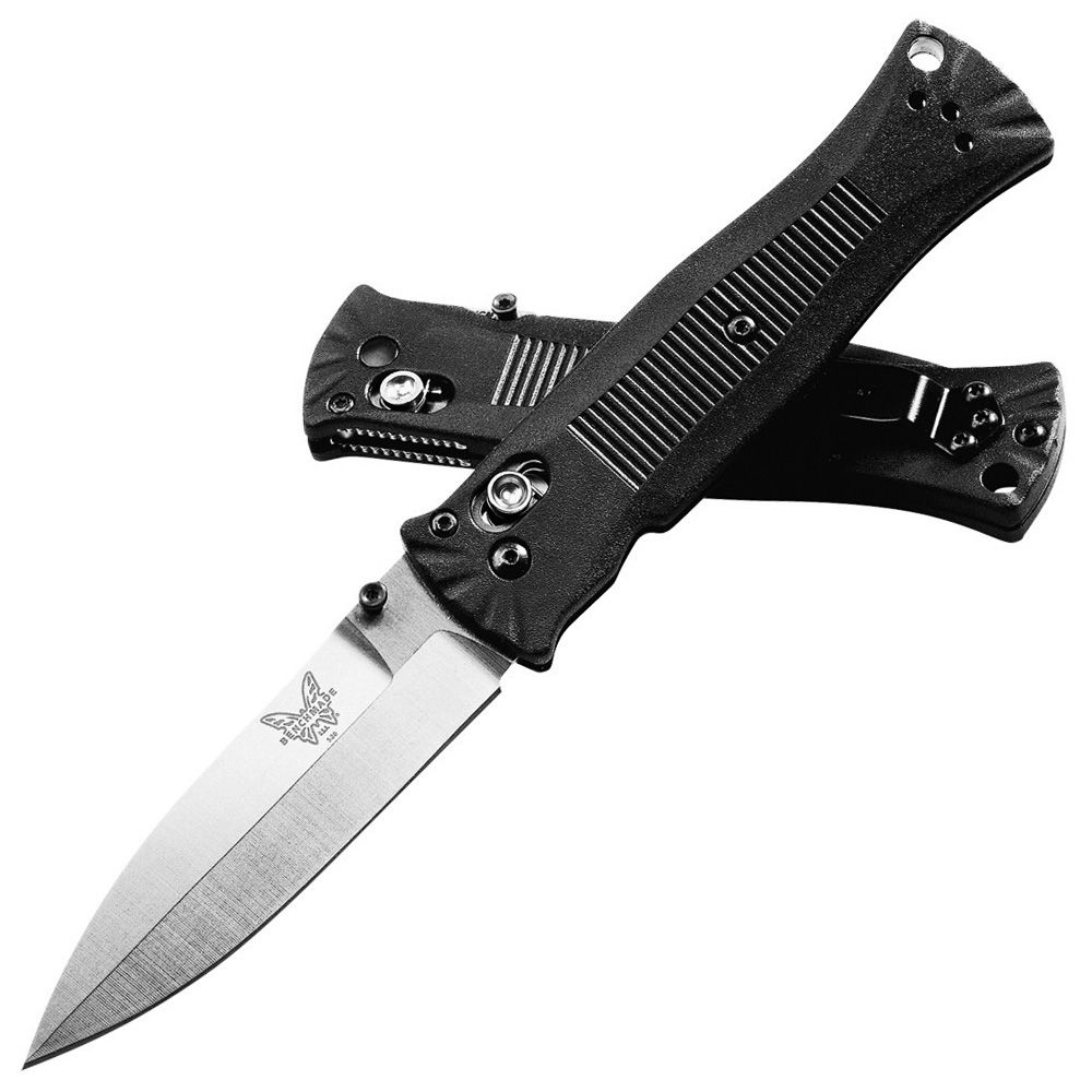 Benchmade SpearPoint Plain Edge Satin Finish Blade Folding Knife