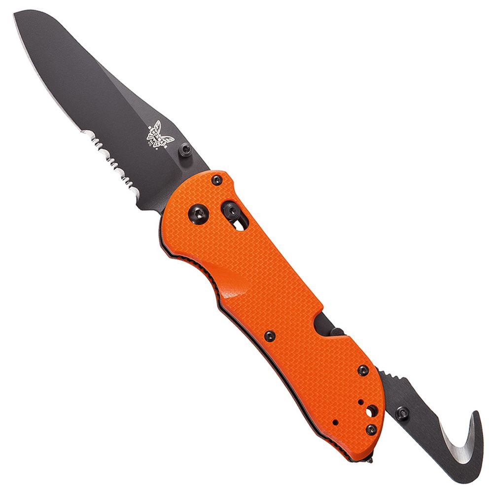Benchmade Black Combo Blade Triage Rescue Knife Camouflage.ca