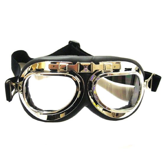 Aviator Goggles WW2 Style Chrome camouflage.ca