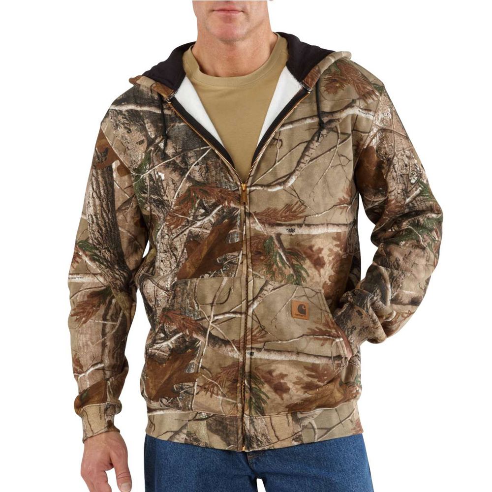 Carhartt Work Midweight Zip Front Hooded Sweatshirt Camouflage.ca