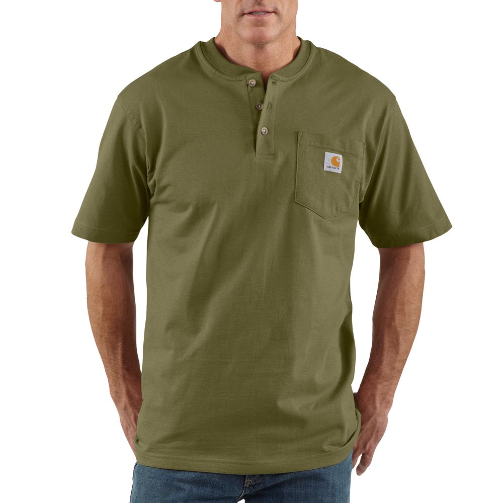 Buy Cheap Carhartt Henley Workwear Short Sleeve T-Shirt | Camouflage.ca