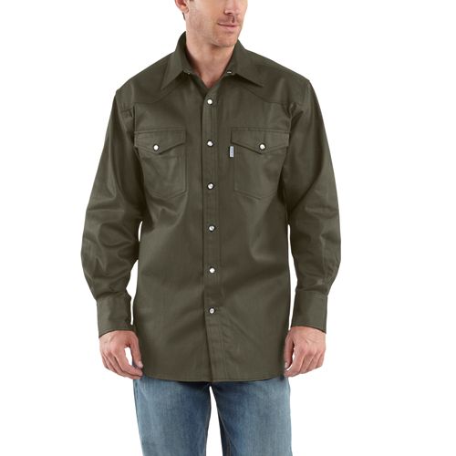 Buy Cheap Carhartt Snap-Front Twill Work Shirt | Camouflage.ca