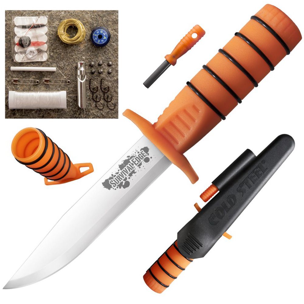 Survival Edge Polypropylene Handle Fixed Knife w/ Kit Camouflage.ca