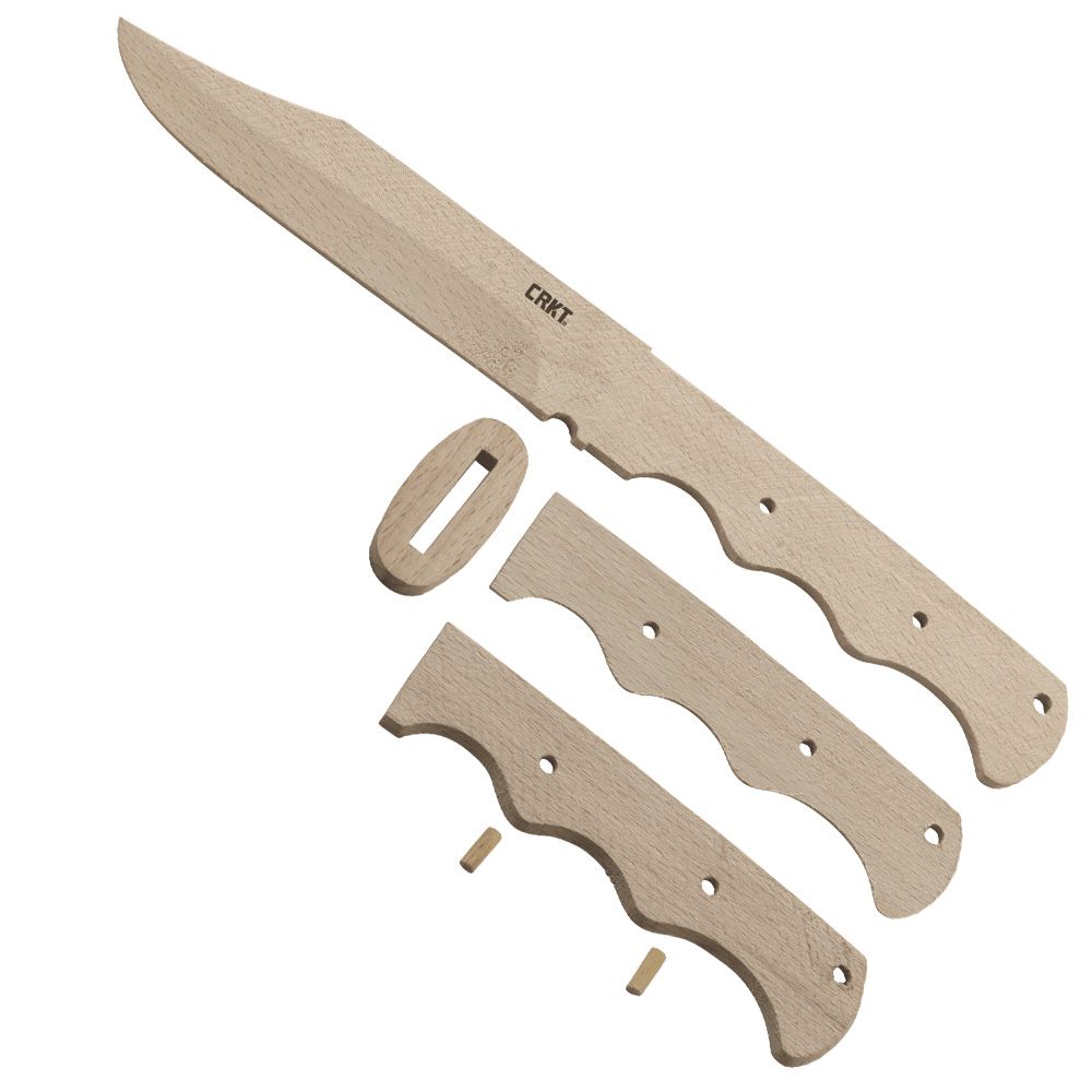 CRKT Wooden Fixed Blade Knife Kit Camouflage.ca