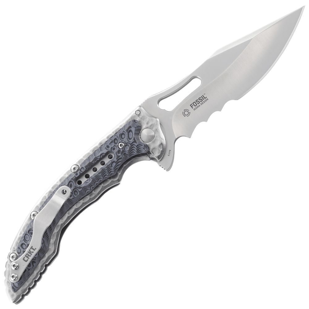 Fossil Black Veff Serration Everyday Carry Foding Knife Camouflage.ca