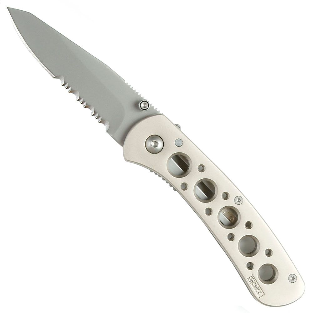 14K Summit Mt. Rainier Folding Half Serrated Knife Camouflage.ca