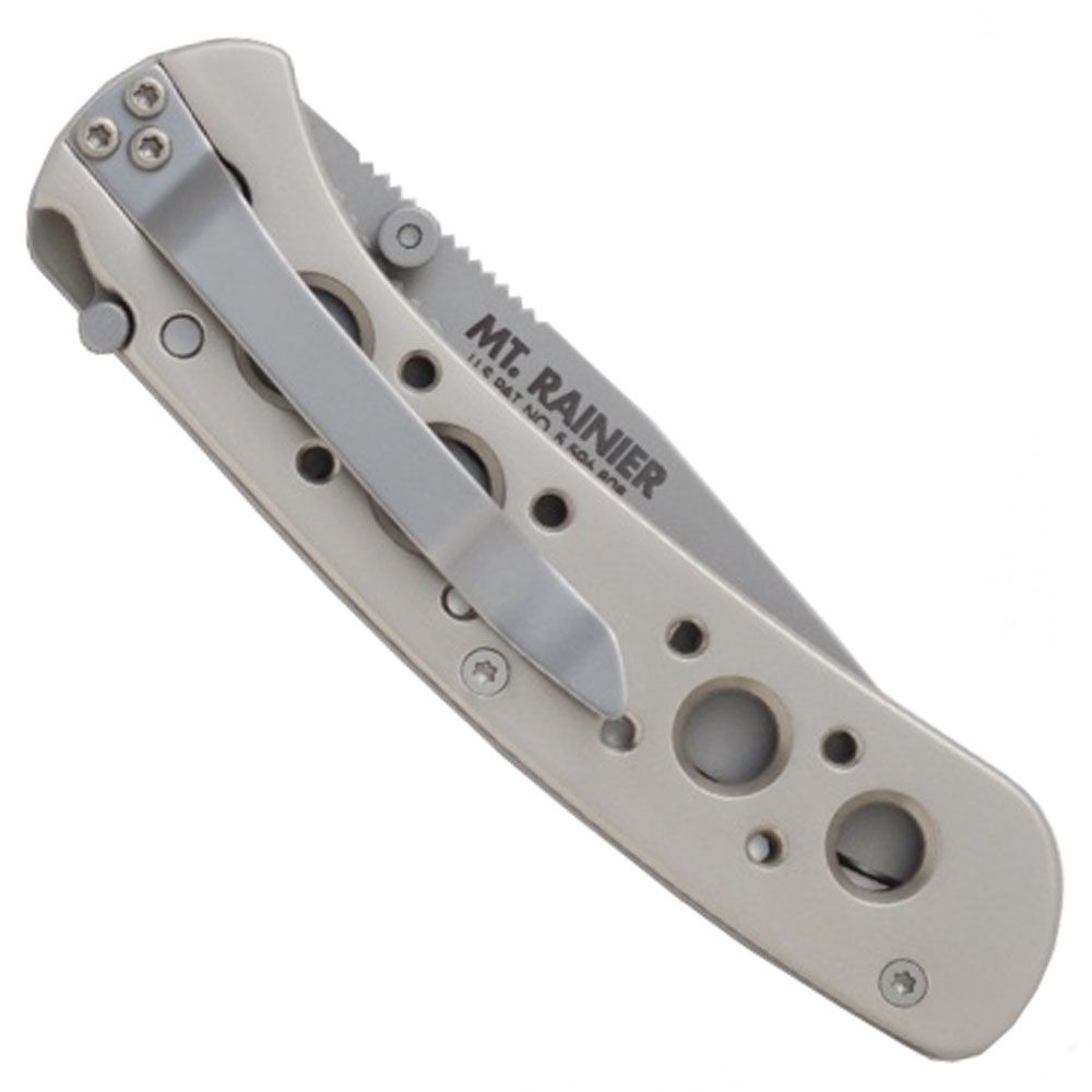 14K Summit Mt. Rainier Folding Half Serrated Knife Camouflage.ca