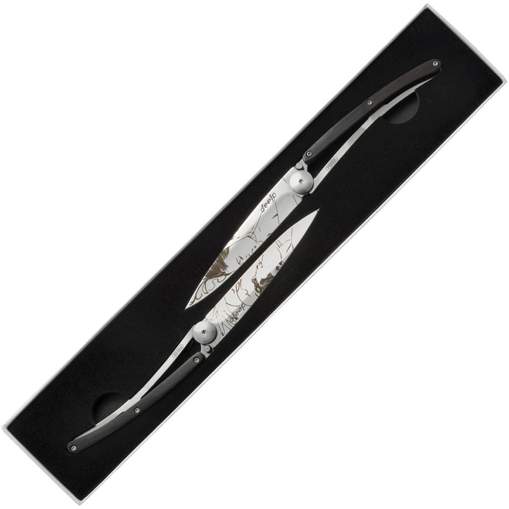 Mirror Finish Blade Kiss Folding Knife Duo Set Camouflage.ca