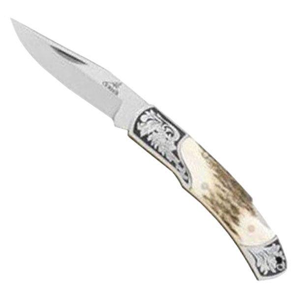 Gerber 2201052 Double Bolster Stag Folding Knife Camouflage.ca