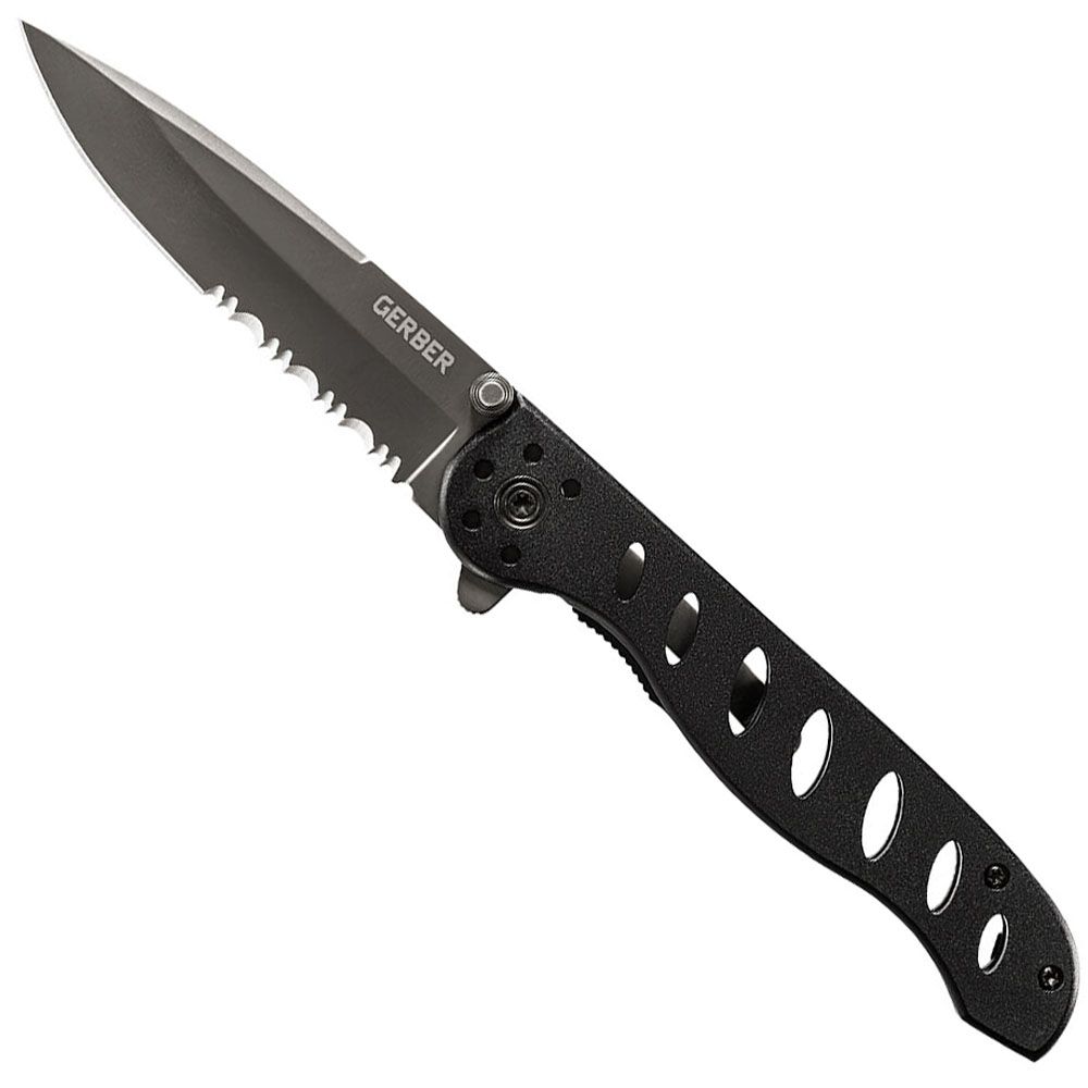 Gerber 2201432 EVO TiCoated Serrated Folding Knife Camouflage.ca