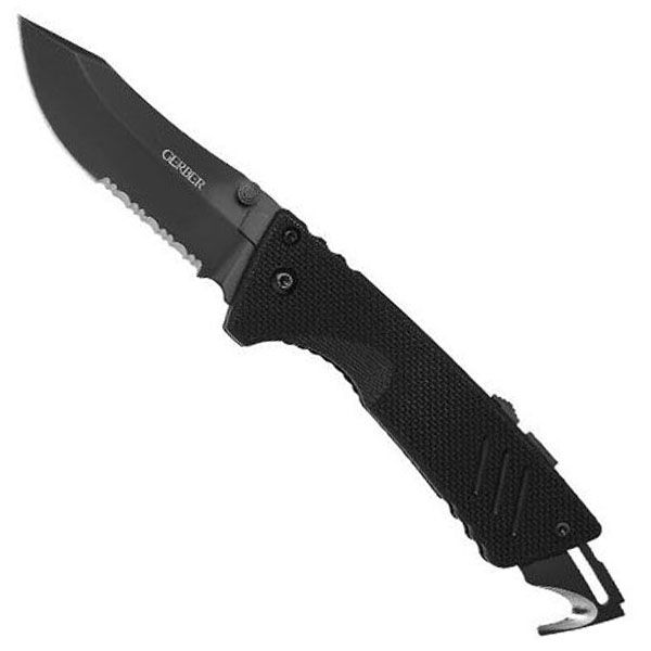 Gerber S.A.H. Safety Auto Hook MDP Serrated Edge Folding Knife