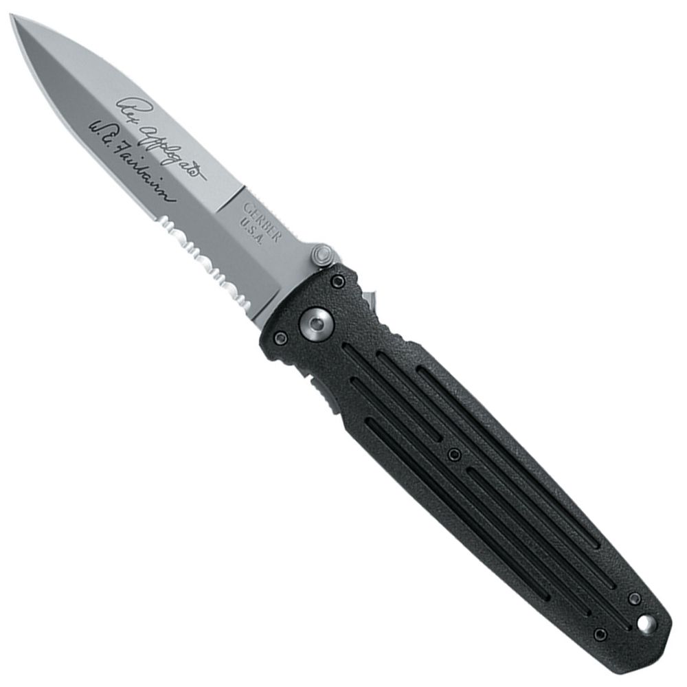 Gerber 45780 Applegate Combat Serrated Double Edge Folding Knife Camouflage.ca