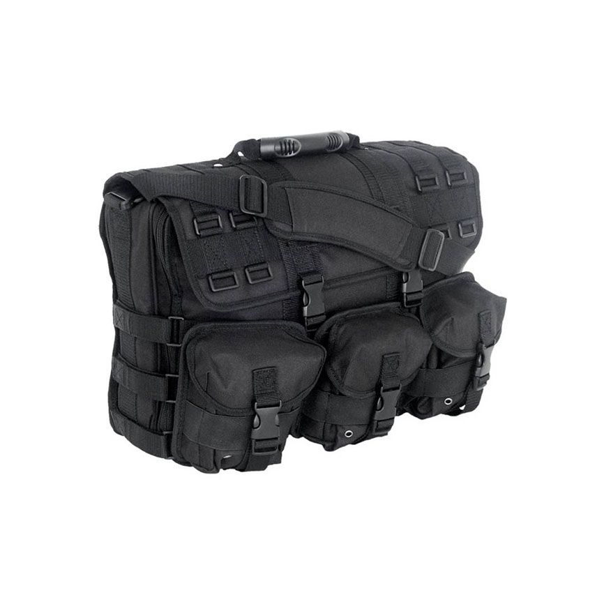 Black Military Molle Tactical Shoulder Computer Briefcase | Camouflage.ca