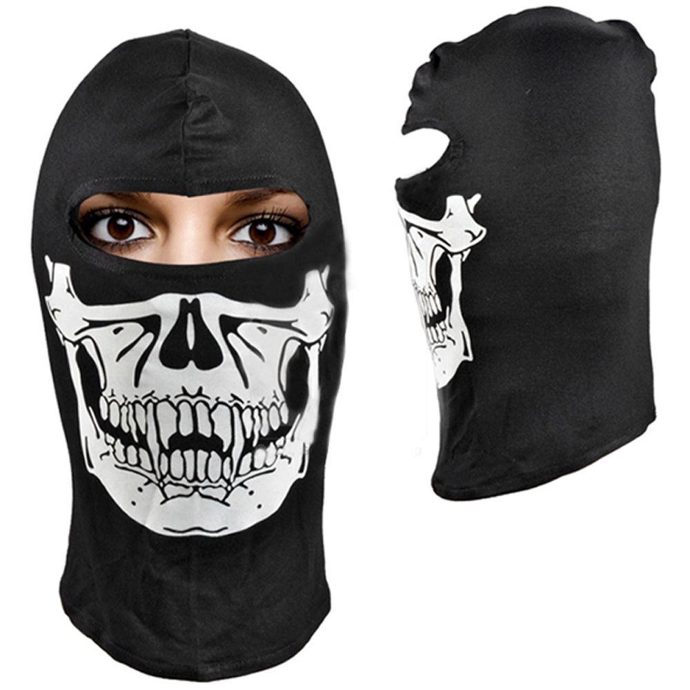 Black Single Hole Skull Balaclava Camouflage.ca