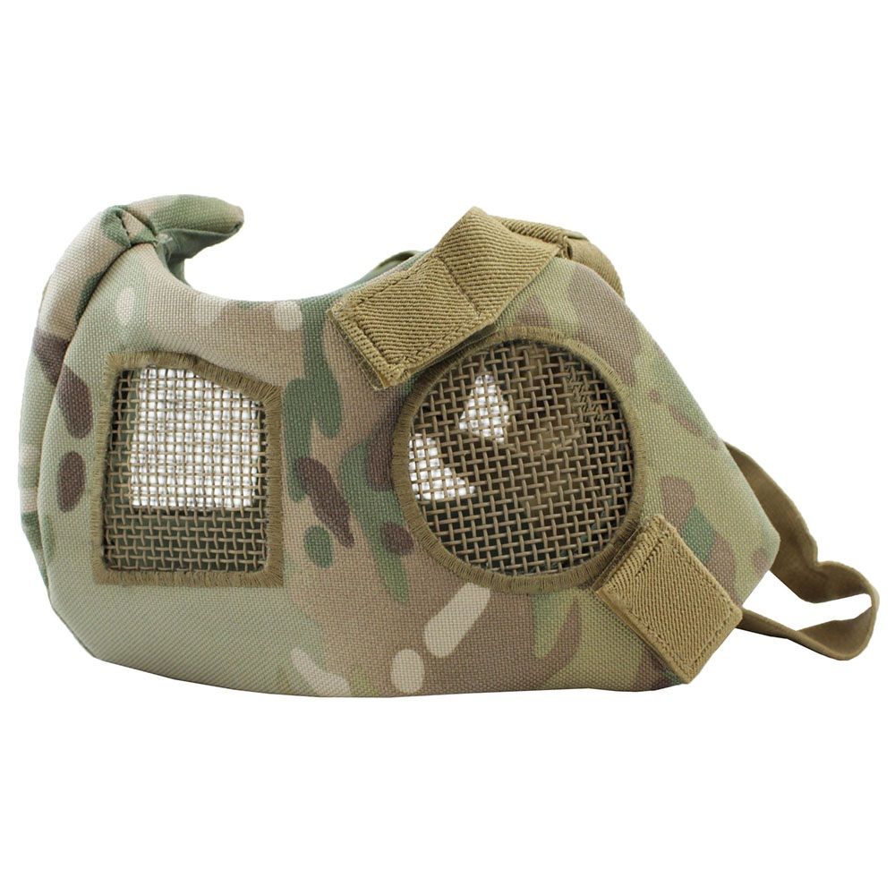 Airsoft Half Face Mesh Mask Multicam Camouflage.ca