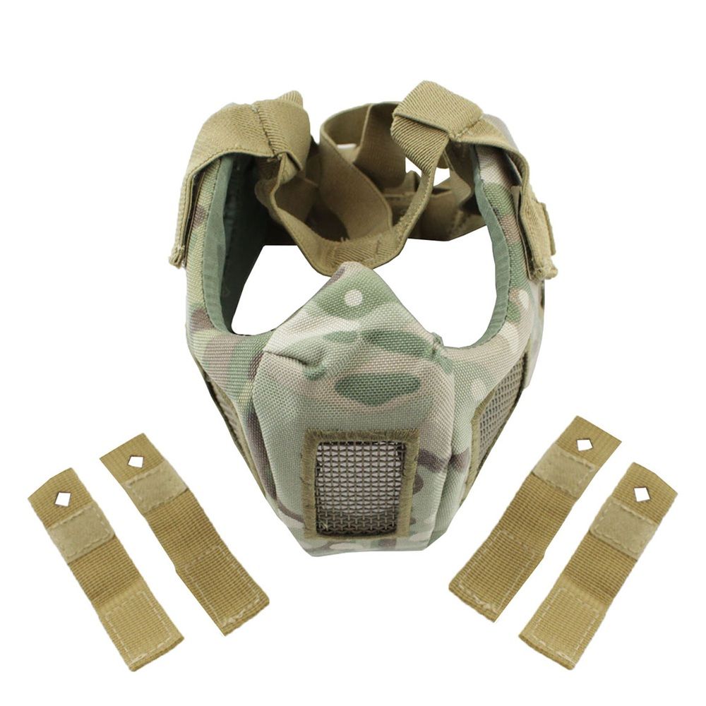 Airsoft Half Face Mesh Mask Multicam Camouflage.ca