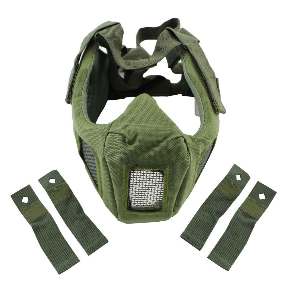 Airsoft Half Face Mesh Mask Olive Drab Camouflage.ca