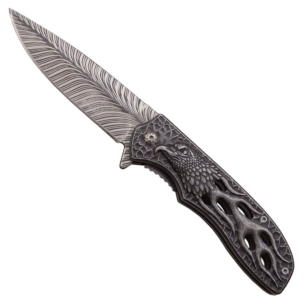Dark Side Acid Etched Blade Folding Knife Camouflage.ca