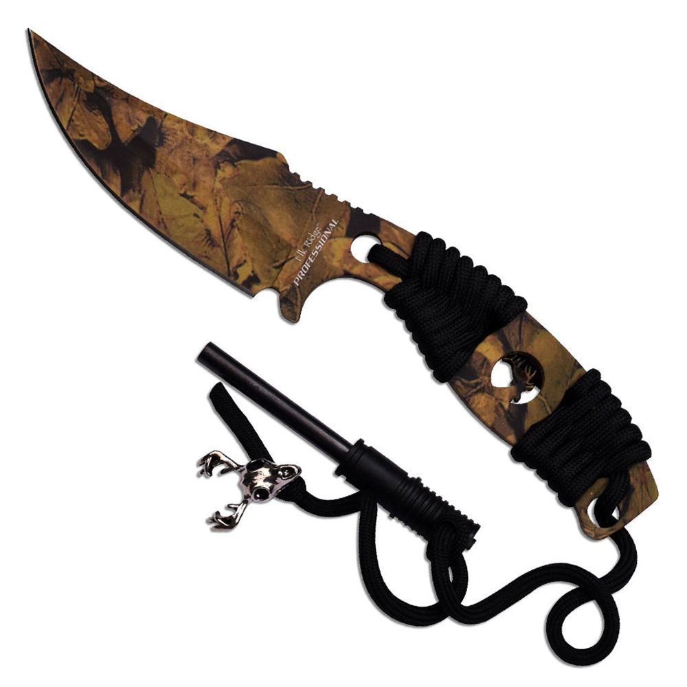 ELK Ridge Professional Full Tang Laser Cut Out Fixed Blade Knife