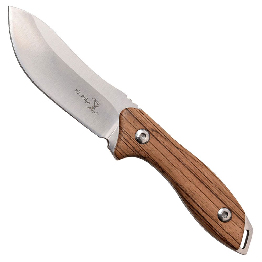 Elk Ridge Wooden Handle Fixed Blade Knife Camouflage.ca