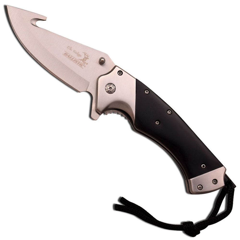 Elk Ridge 5 Inch Satin Gut Hook Pocket Clip Folding Knife camouflage.ca