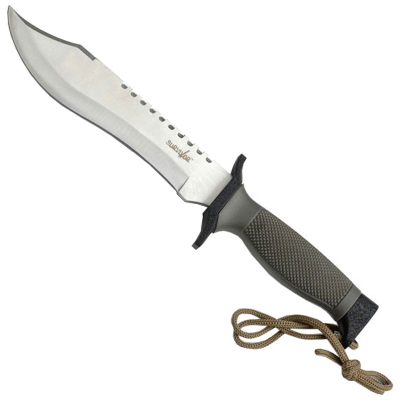 Heckler and Koch 12 Inch Reverse Saw Serrated Fixed Knife Camouflage.ca