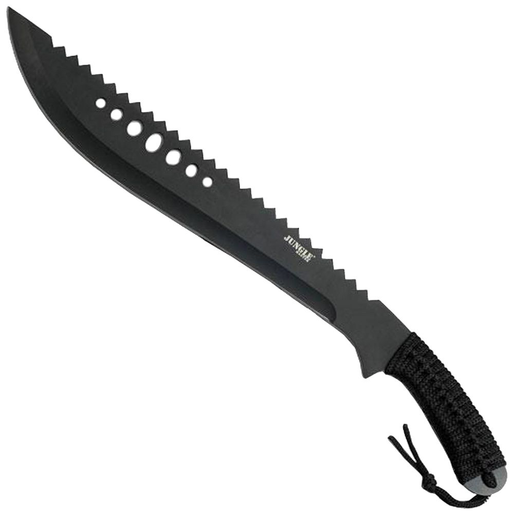 Jungle Master 031B Black Reverse Serrated Blade Machete Camouflage.ca
