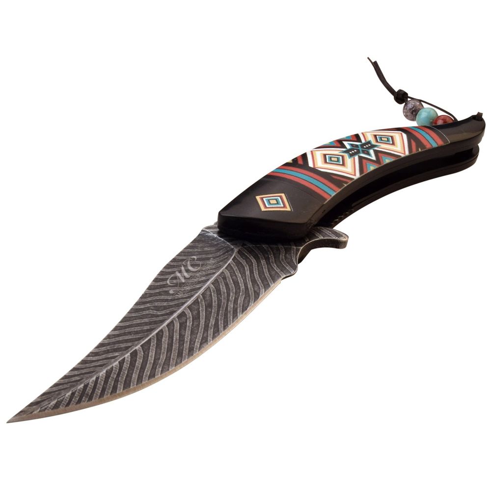 Masters Collection Feather Shape Blade Folding Knife Camouflage.ca