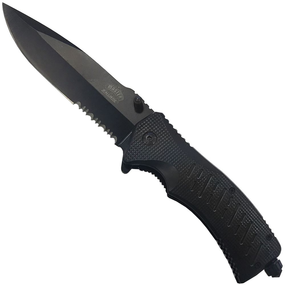 Master USA 5 Inch Closed Half Serrated Knife Camouflage.ca