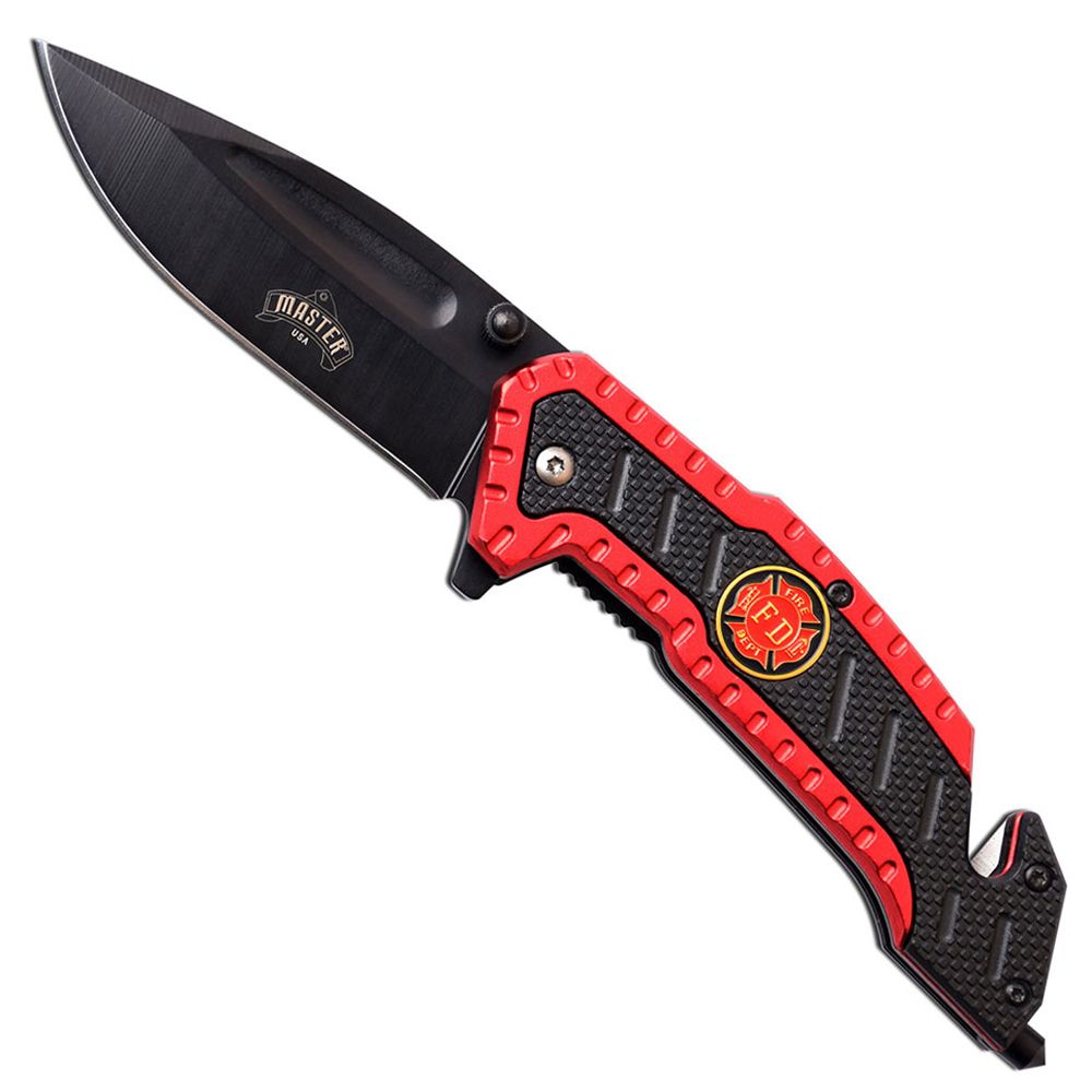 Master USA MUA056RD Spring Assisted Folding Knife Red camouflage.ca