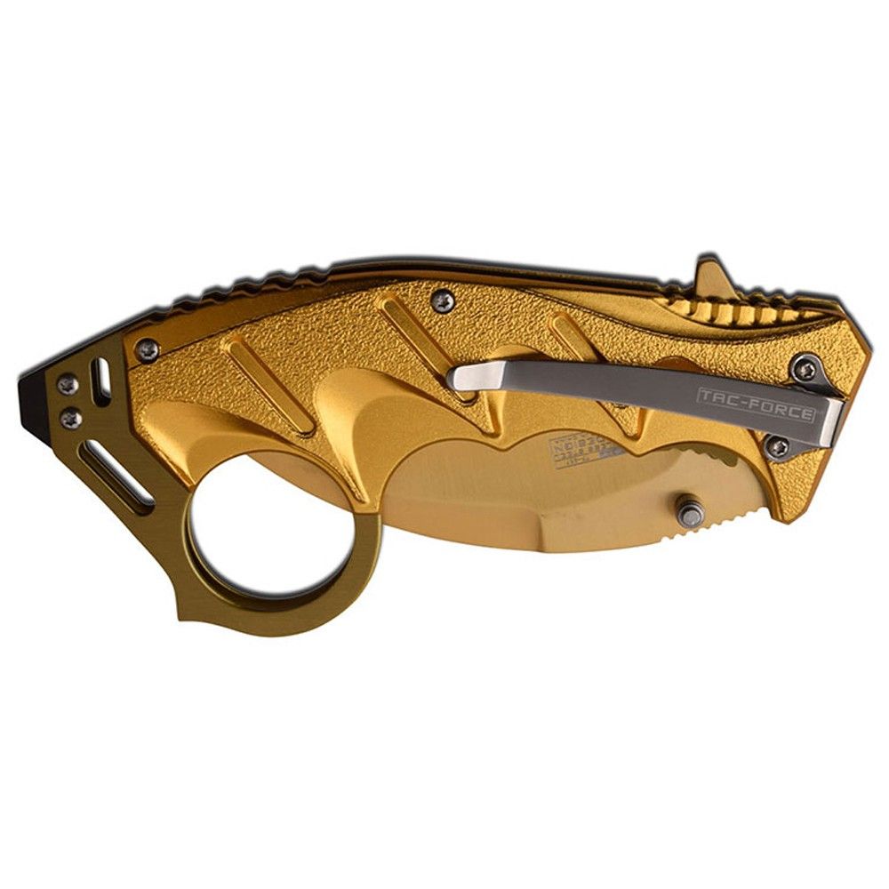 TacForce TF957GD Spring Assisted Folding Knife Golden camouflage.ca