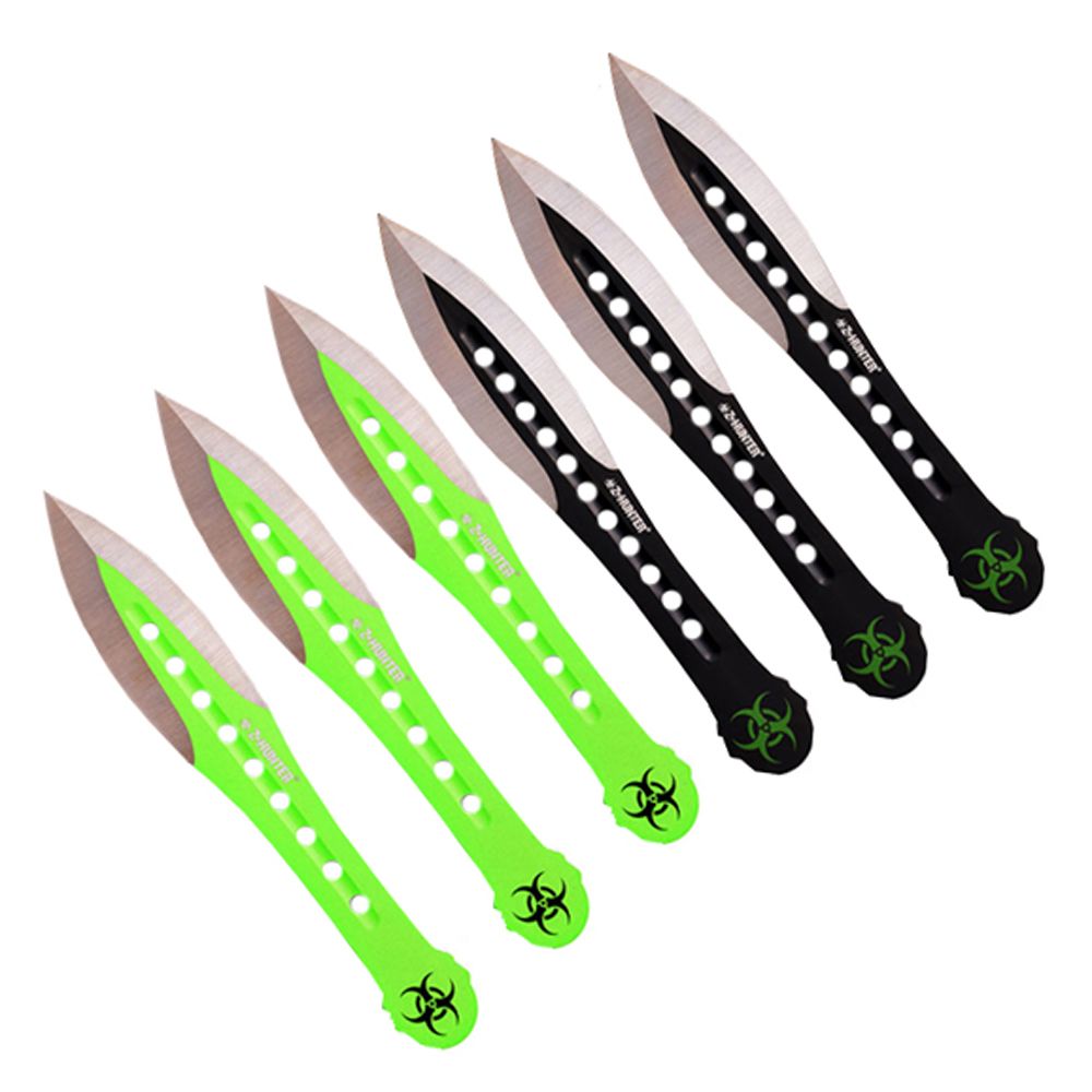Z Hunter ZB1636 Throwing Knife Set 6 Inch Overall 6 Piece Set