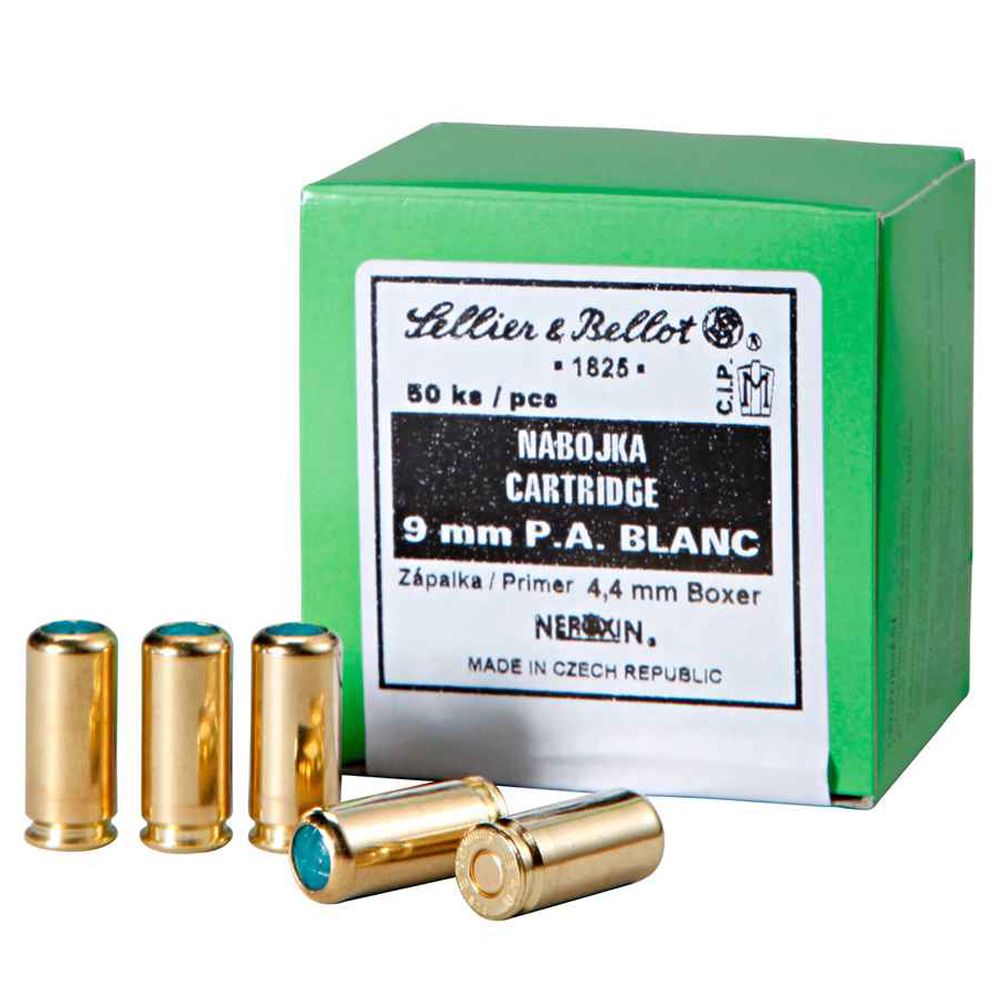 9mm P.A. Blank Ammo Cartridges 50ct. Camouflage.ca