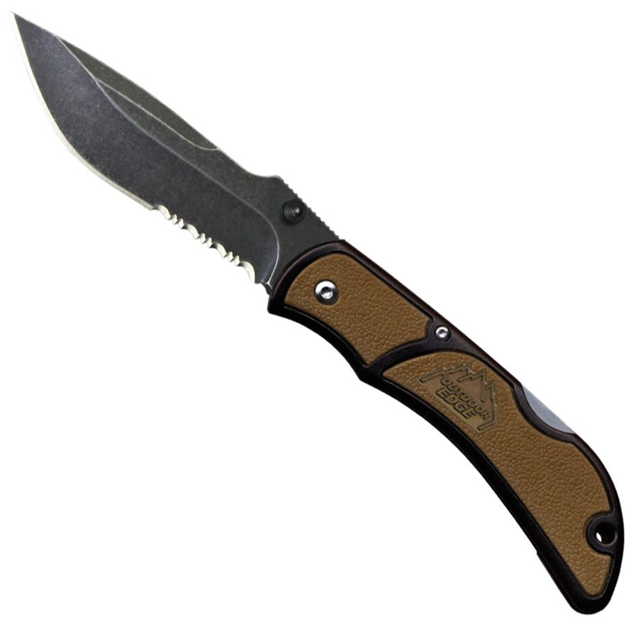 Outdoor Edge Chasm 3.3 Inch Serrated Knife camouflage.ca