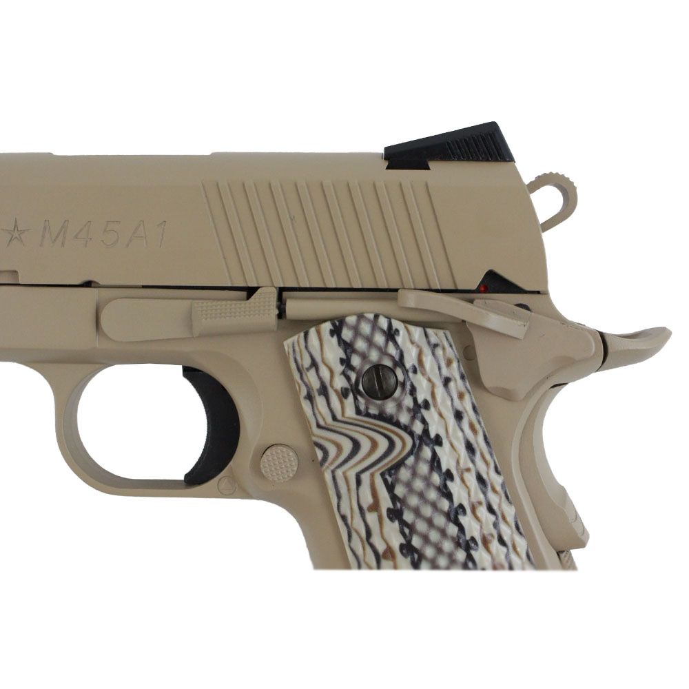 Colt 1911 Blowback Airsoft Pistol Desert Tan camouflage.ca