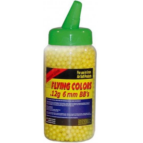 Flying Colors .12g Yellow Airsoft BBs 2000ct camouflage.ca