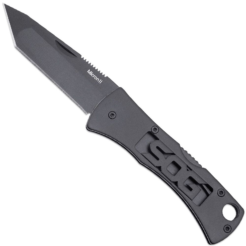 Sog Micron 2.0 Black Tanto Folding Knife camouflage.ca