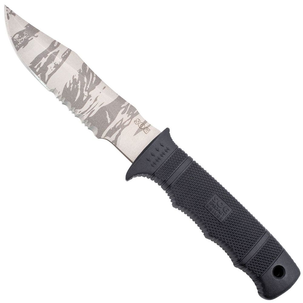 Sog Seal Seal Pup Tiger Stripe Fixed Blade Knife camouflage.ca