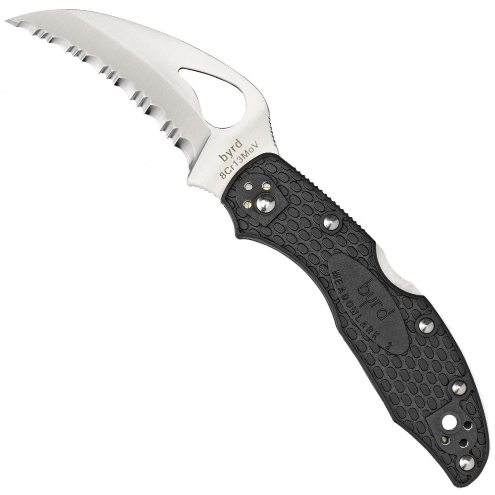 Byrd Hawkbill Black FRN Handle Folding Knife Camouflage.ca