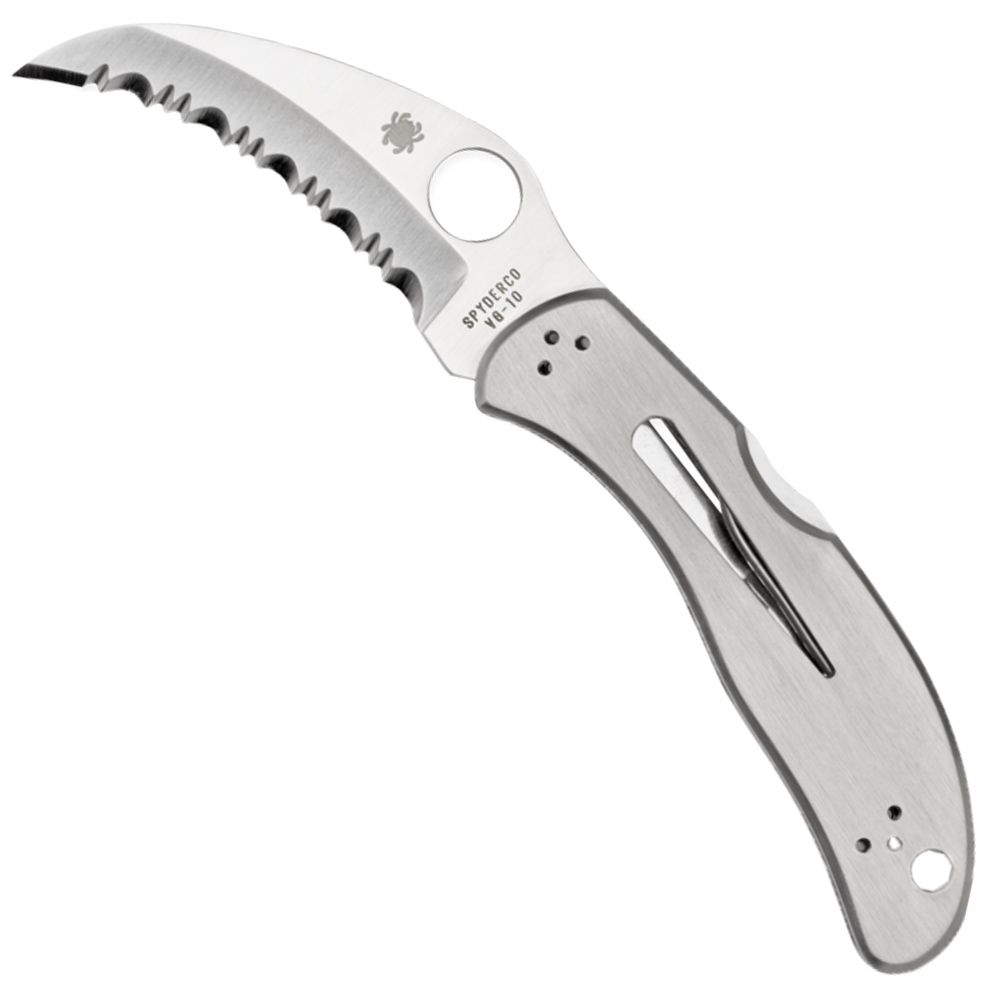 Harpy Hawkbill Style Serrated Edge Blade Folding Knife Camouflage.ca