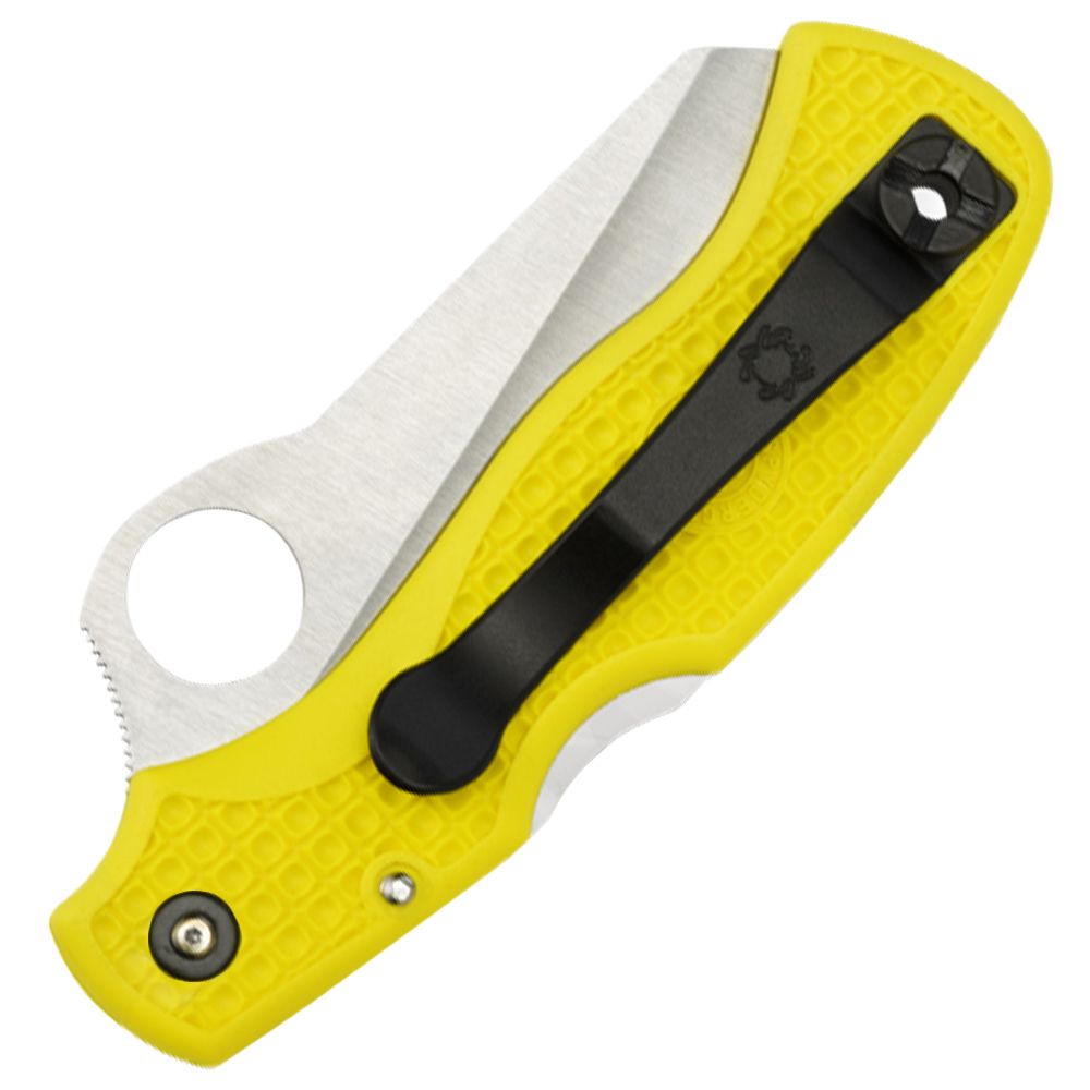 Saver Salt Lightweight Yellow FRN Handle Folding Knife Camouflage.ca
