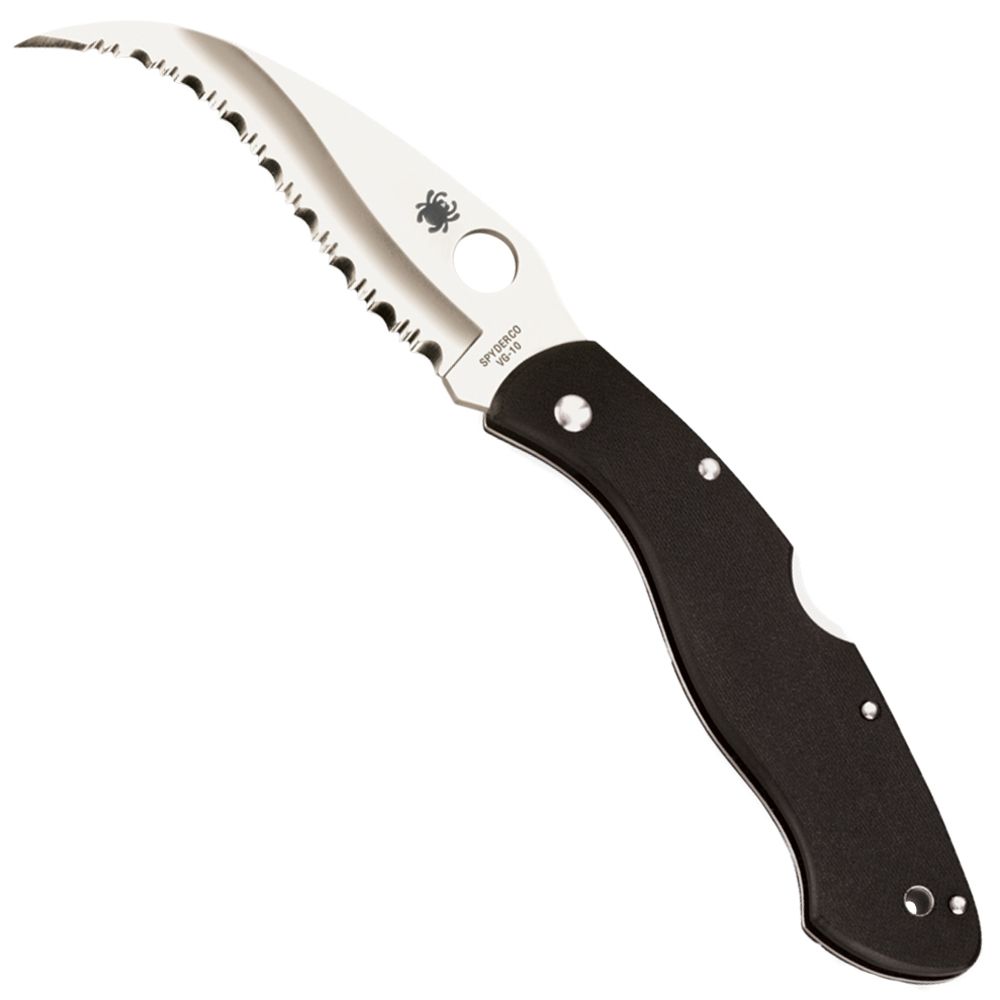 Spyderco Civilian Black G-10 Handle Folding Knife | Camouflage.ca