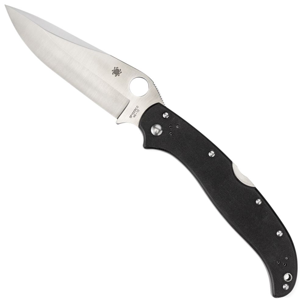 Spyderco Tatanka Plain Blade Folding Knife camouflage.ca