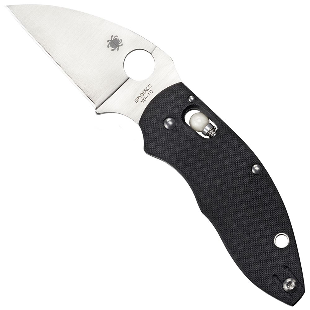 Spyderco Q Ball VG10 Steel Blade Folding Knife Black Camouflage.ca