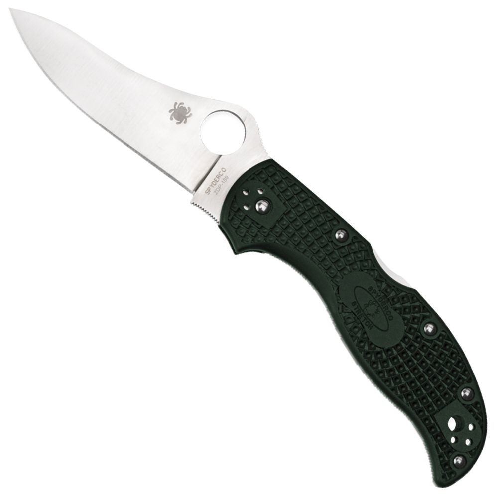 Spyderco Stretch British Racing Green FRN ZDP189 Plain Edge Folding