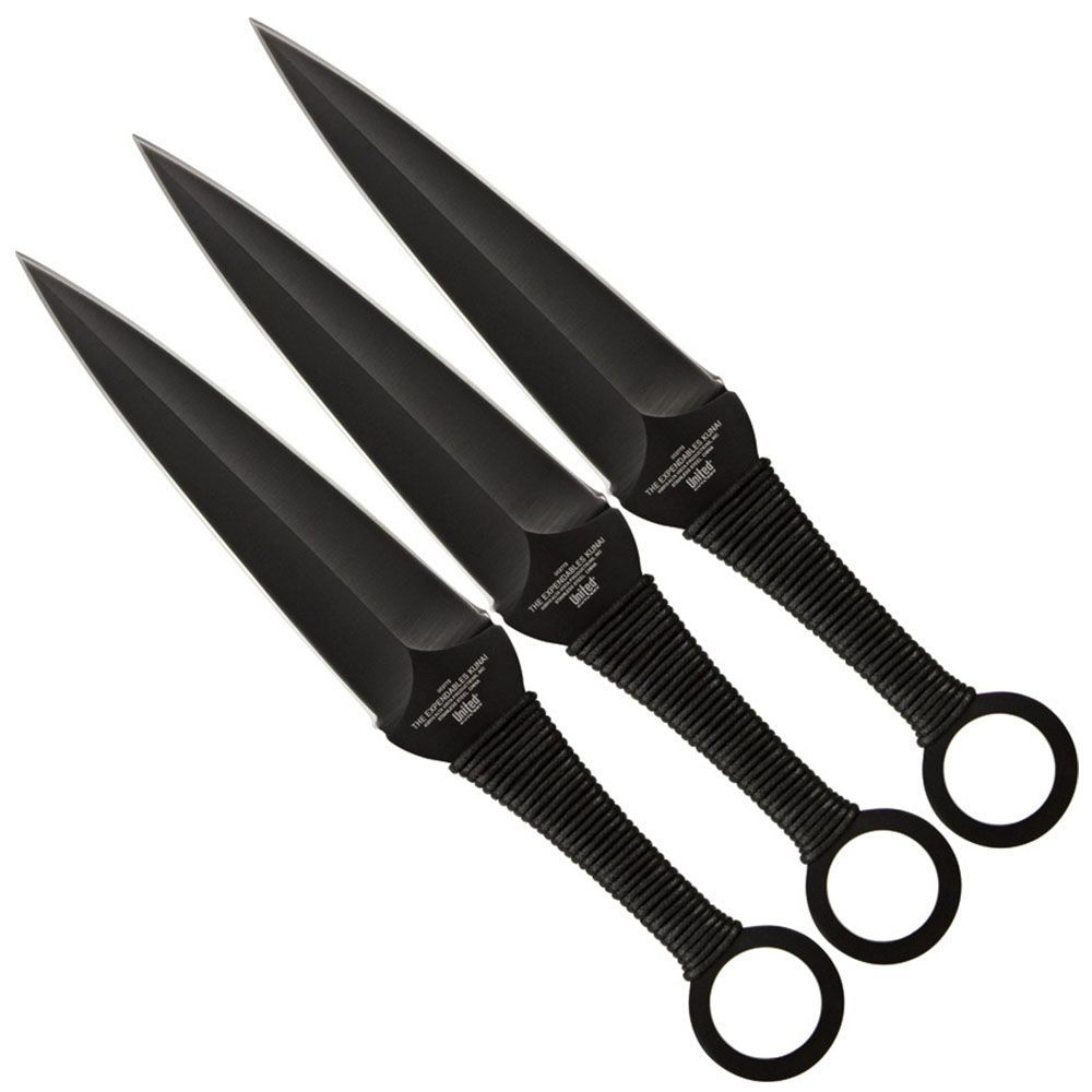 United Cutlery Expendables Kunai 3 Piece Throwing Knife camouflage.ca