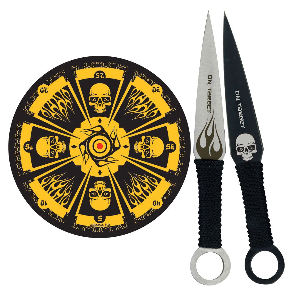 Throwing Knife Set With Knives And Hanging Target camouflage.ca
